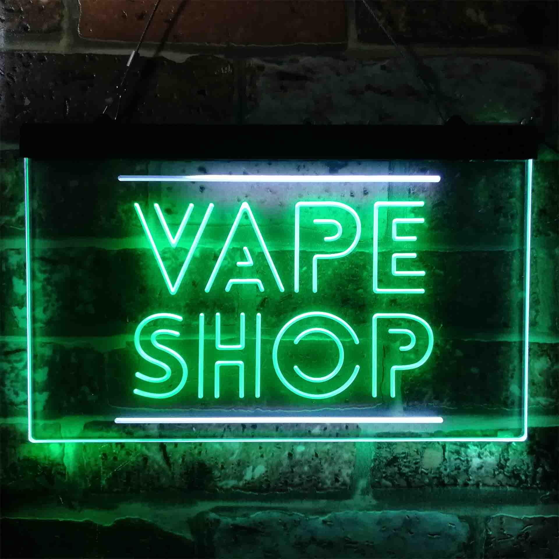 Vaping Shop - VAPE SHOP علامة نيون LED مزدوجة