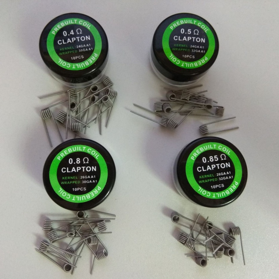 Clapton Wire Pre Built - 10 قطع/علبة أسلاك تسخين مدمجة مسبقًا