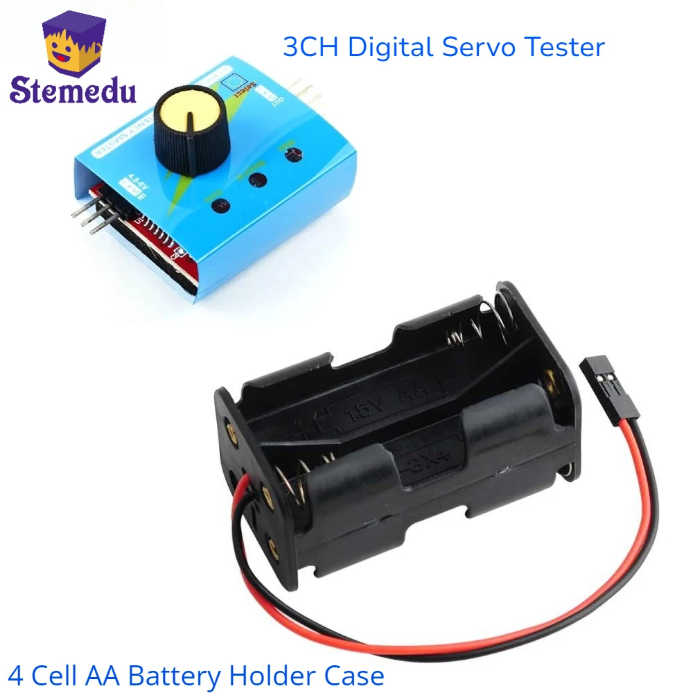 Battery Case Storage - 3CH جهاز اختبار المؤازرة الرقمية ESC