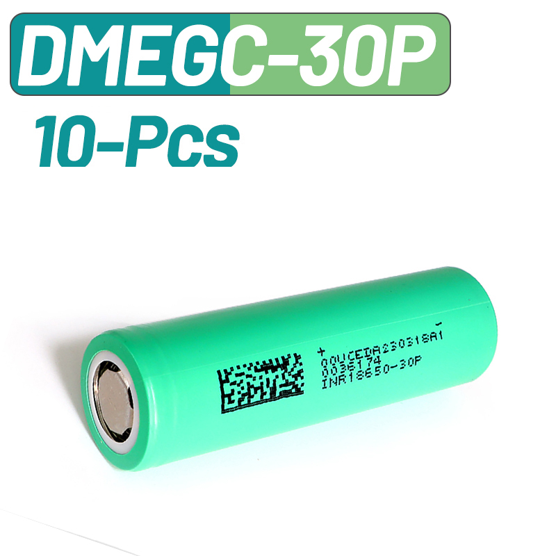 Vape Battery 18650 - 10 قطع من بطاريات DMEGC 30P