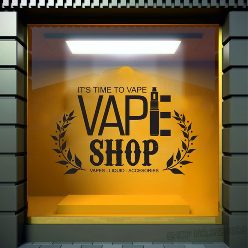 Vaping Store - Vape متجر الكلمات جدار الشارات نافذة