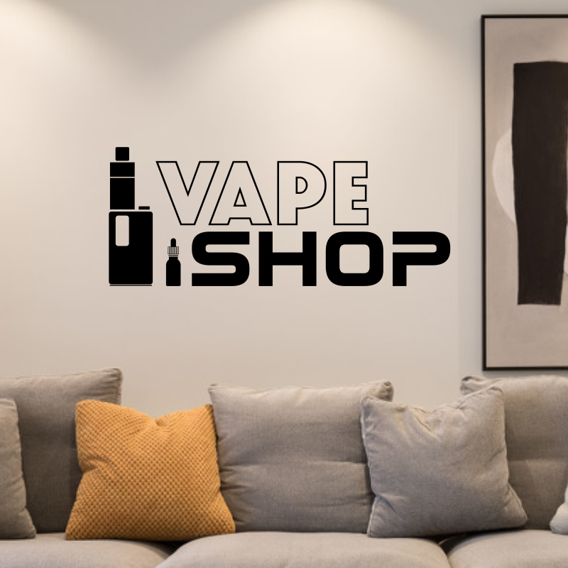 Vaping Shop - الفينيل صور مطبوعة للحوائط متجر Vape