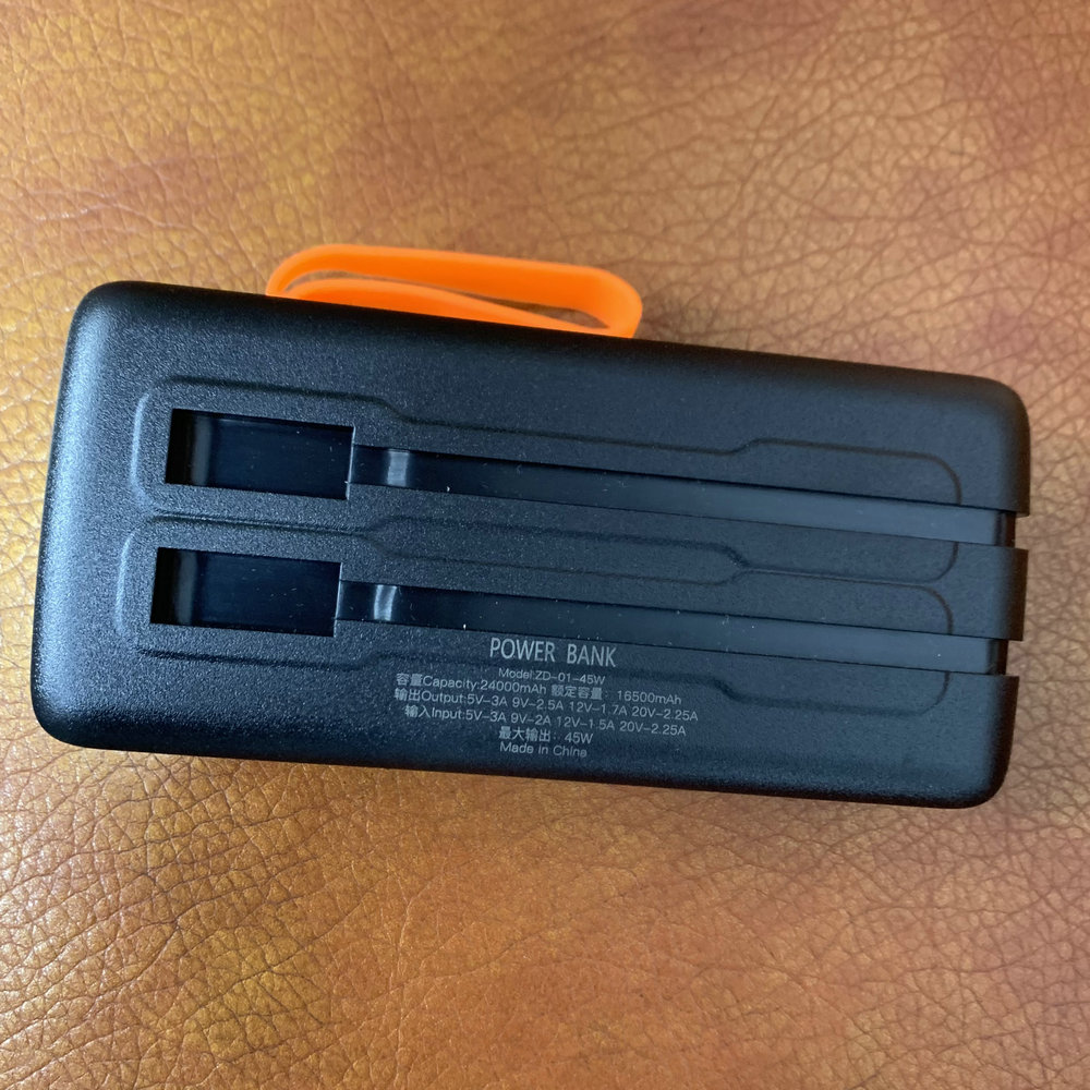 Battery Case Storage - 45 واط قوة البنك الحال بالنسبة