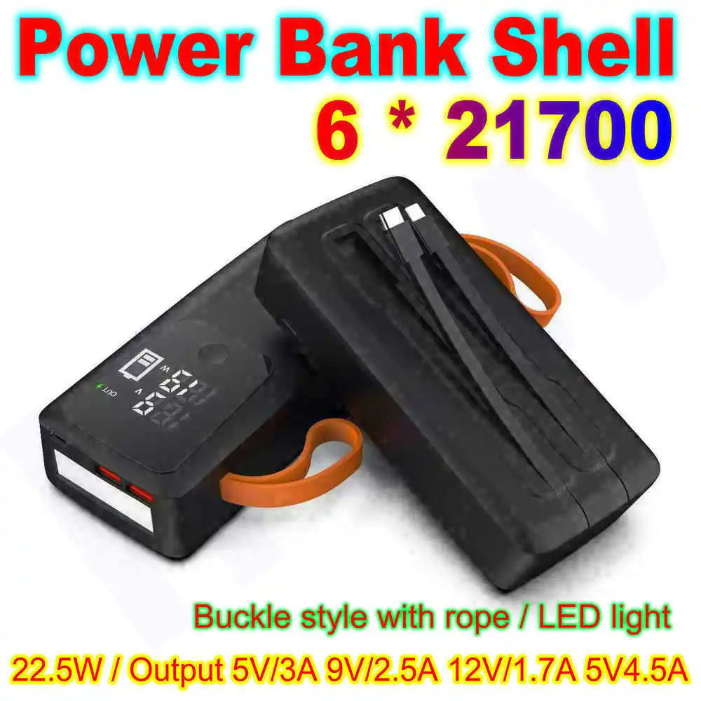 21700 علبة البطارية قوة البنك  - مراجعة Battery Case Storage وسعره