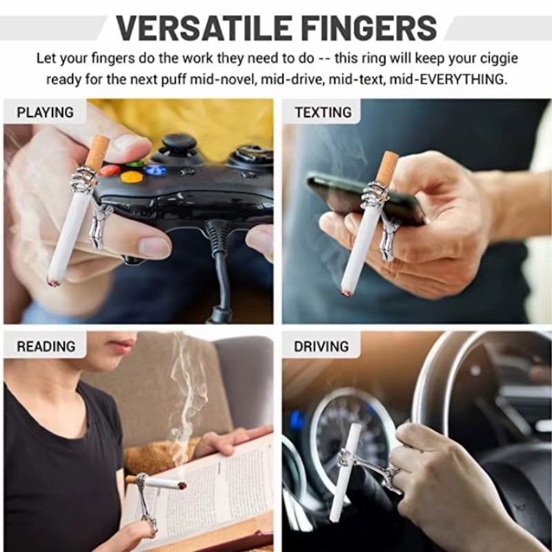 حامل سجائر معدني بتصميم عظمي ع - مراجعة Vape Ring وسعره