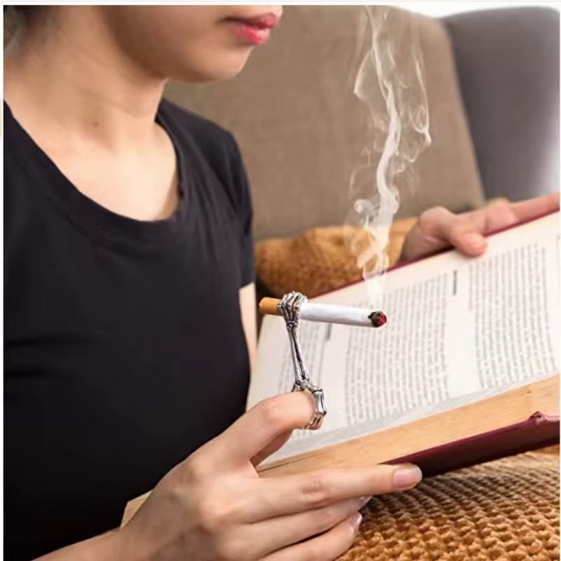 حامل سجائر معدني بتصميم عظمي ع - مراجعة Vape Ring وسعره