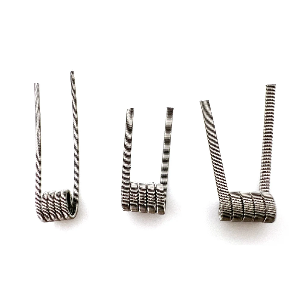 10 قطعة/صندوق Ni80 لفائف مسبقة - مراجعة Clapton Wire Pre Built وسعره