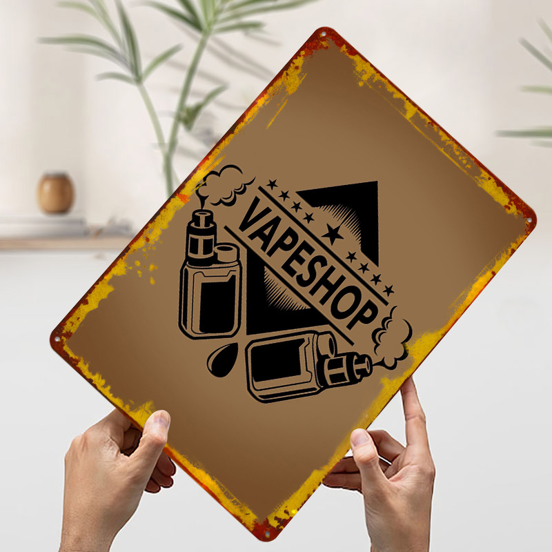Vape Shop Logo صفيح الملصقات ل - مراجعة Vaping Shop وسعره