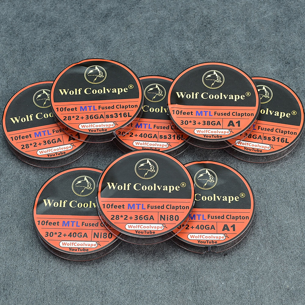 10 أقدام NI80/A1/SS316L MTL تن - مراجعة Clapton Wire Pre Built وسعره