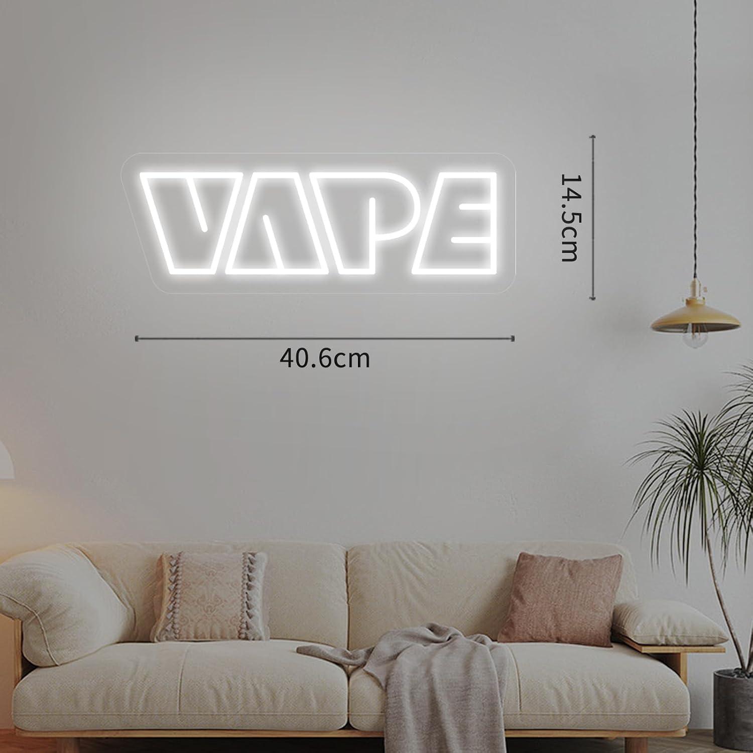 لافتة نيون VAPE بإضاءة LED قاب - مراجعة Vaping Store وسعره