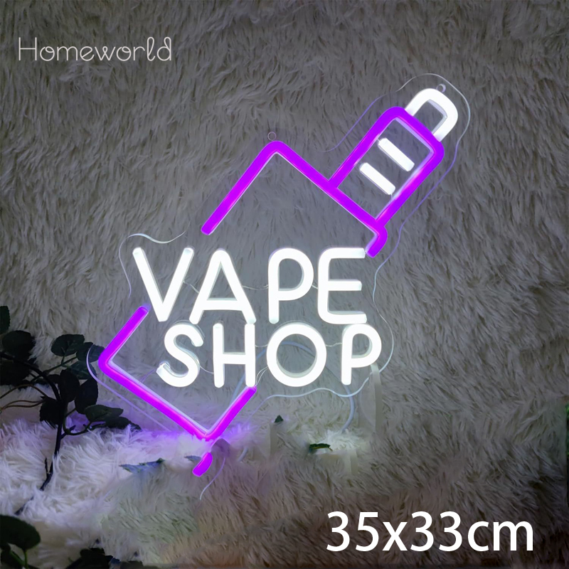 VAPE Shop علامة النيون لمتجر ا - مراجعة Vaping Store وسعره