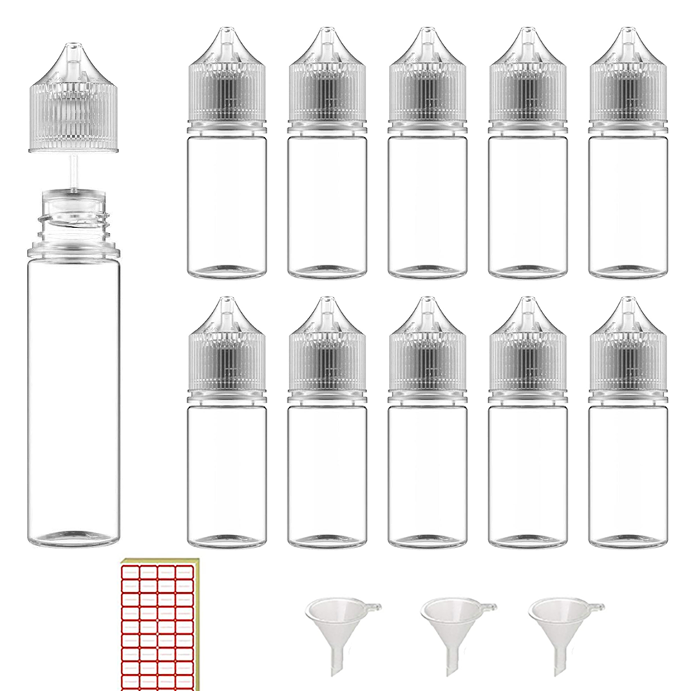 زجاجات قطارة بلاستيكية فارغة ، - مراجعة Vaping Area وسعره