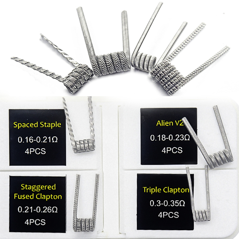 16 قطعة NI80 تنصهر كلابتون لفا - مراجعة Clapton Wire Pre Built وسعره