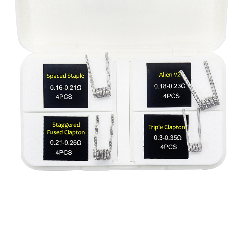16 قطعة NI80 تنصهر كلابتون لفا - مراجعة Clapton Wire Pre Built وسعره