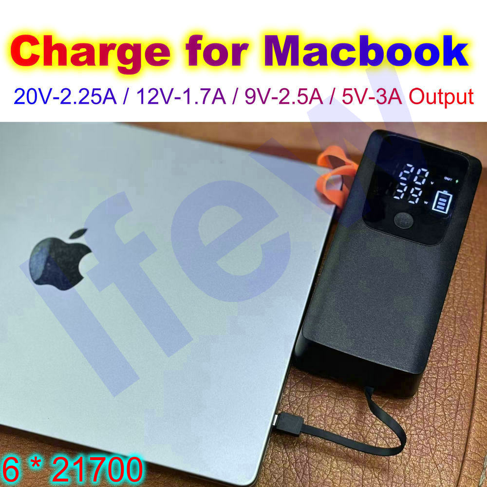45 واط قوة البنك شل 21700 علبة - مراجعة Battery Case Storage وسعره