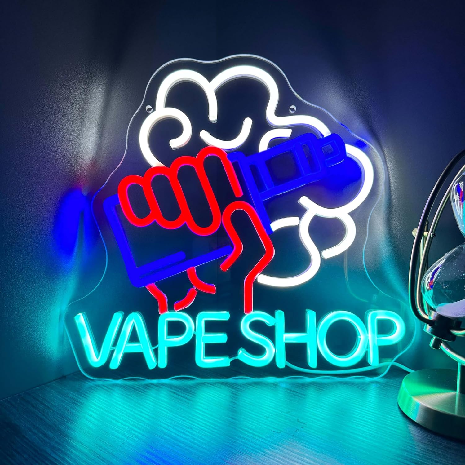 لافتة إضاءة نيون ليد لمتاجر ال - مراجعة Vaping Store وسعره